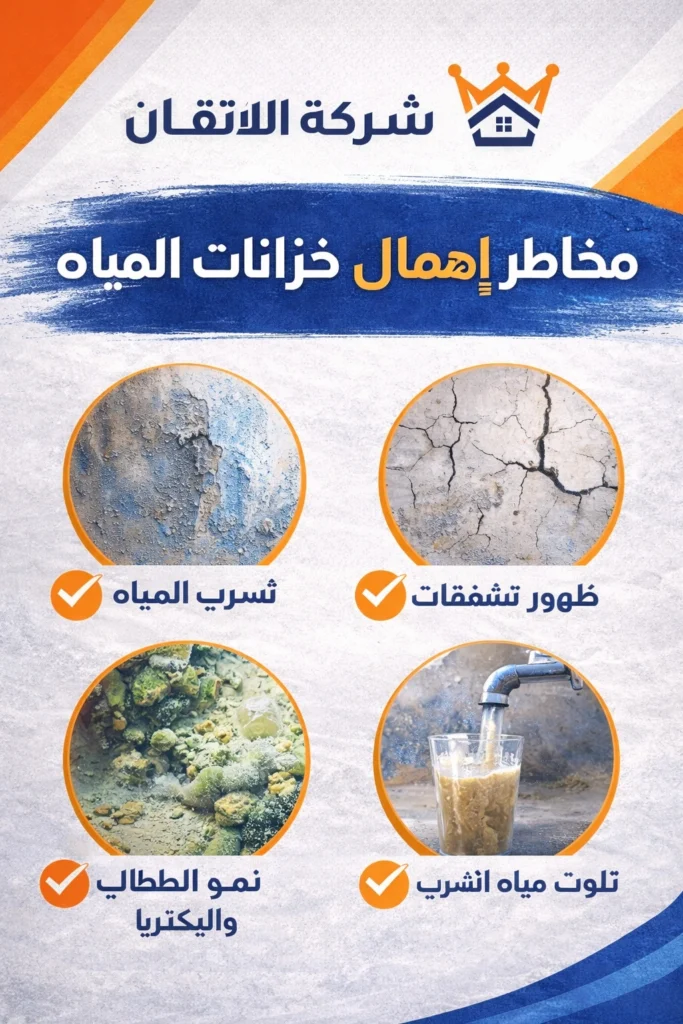 مخاطر اهمال عزل خزانات المياه